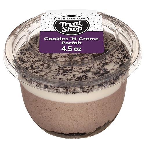 Our Specialty Cookies N Creme Parfait Cups, Single Serve Desserts, Frozen Treats, 4.5 Oz