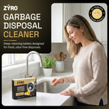 Garbage Disposal Cleaner and Deodorizer | 24 Pack | Kitchen Sink Cleaner Tablets | Eliminates Odor | Fights Grease & Buildup | Foaming Scrub Action |