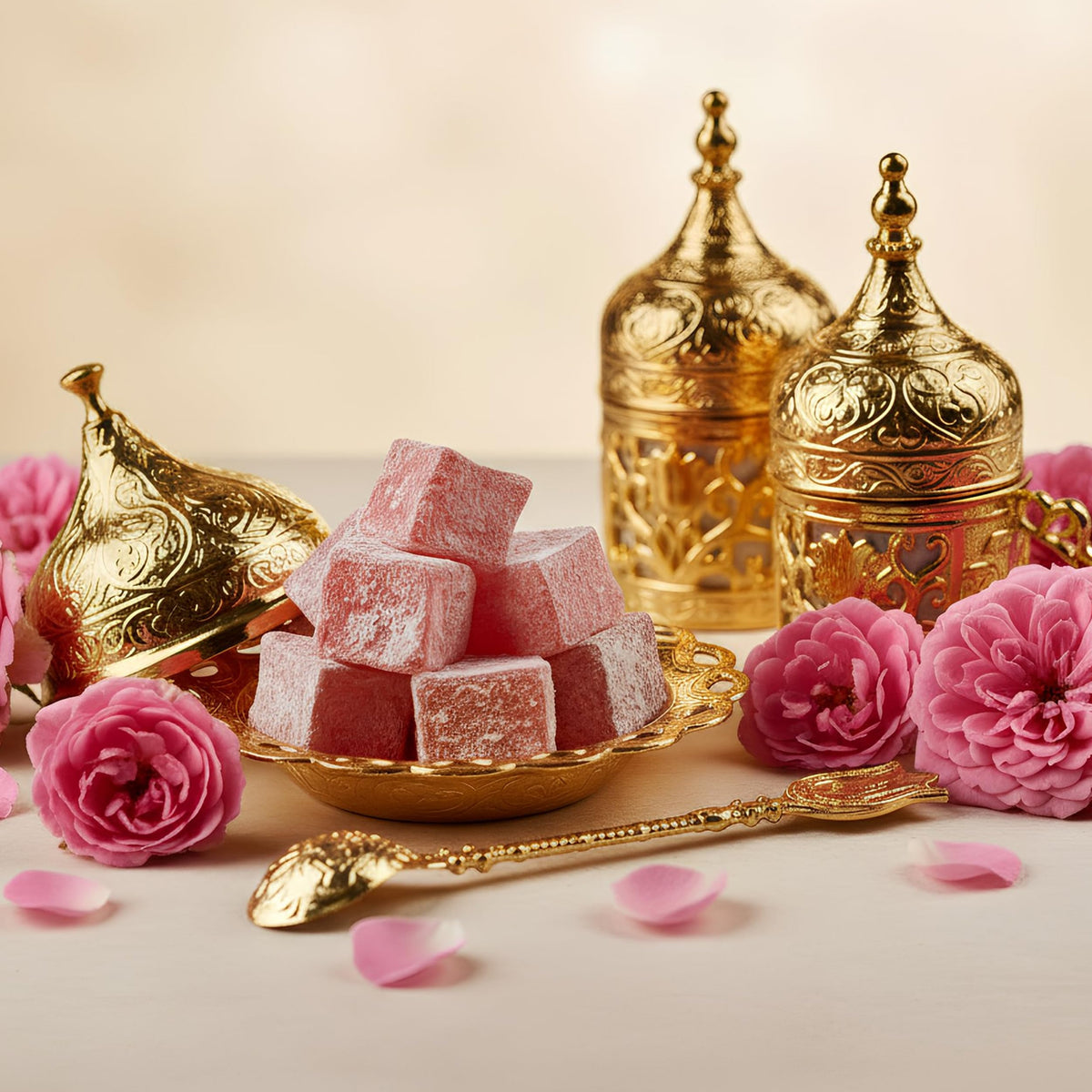 Famous Safranbolu Authentic Turkish Delight (Lokum) Assorted Gift Box - - Vegan, Gelatin-Free, Gluten-Free Turkish Candy - Gourmet Dessert from