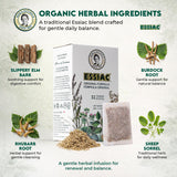 Rene’s Naturals Essiac Tea Bags - USDA Organic - Original 4-Herb Formula Since 1922 -, Non-GMO, Vegan - 32 Teabags - Gentle Daily Cleansing