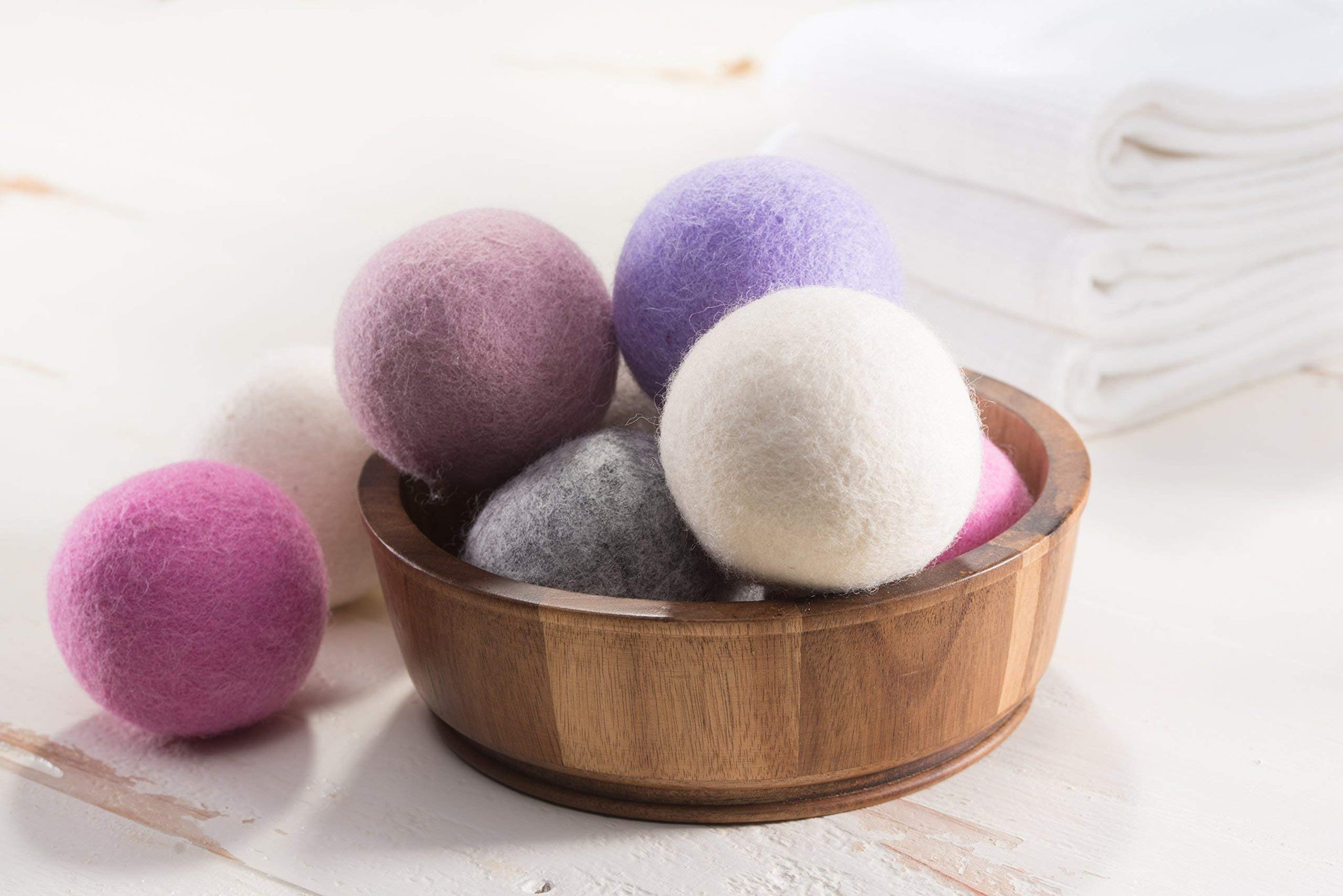 Woolzies Wool Dryer Balls Organic: Our Big Wool Spheres are the Best fabric softener | 6-Pack XL Dryer Balls for Laundry is Made with New Zealand Wool
