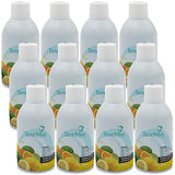 TimeMist Premium Metered Air Freshener Refills - Citrus Scent - 7.1 oz (Case of 12) 1042781 - Lasts Up To 30 Days and Neutralizes Tough Unwanted Odors