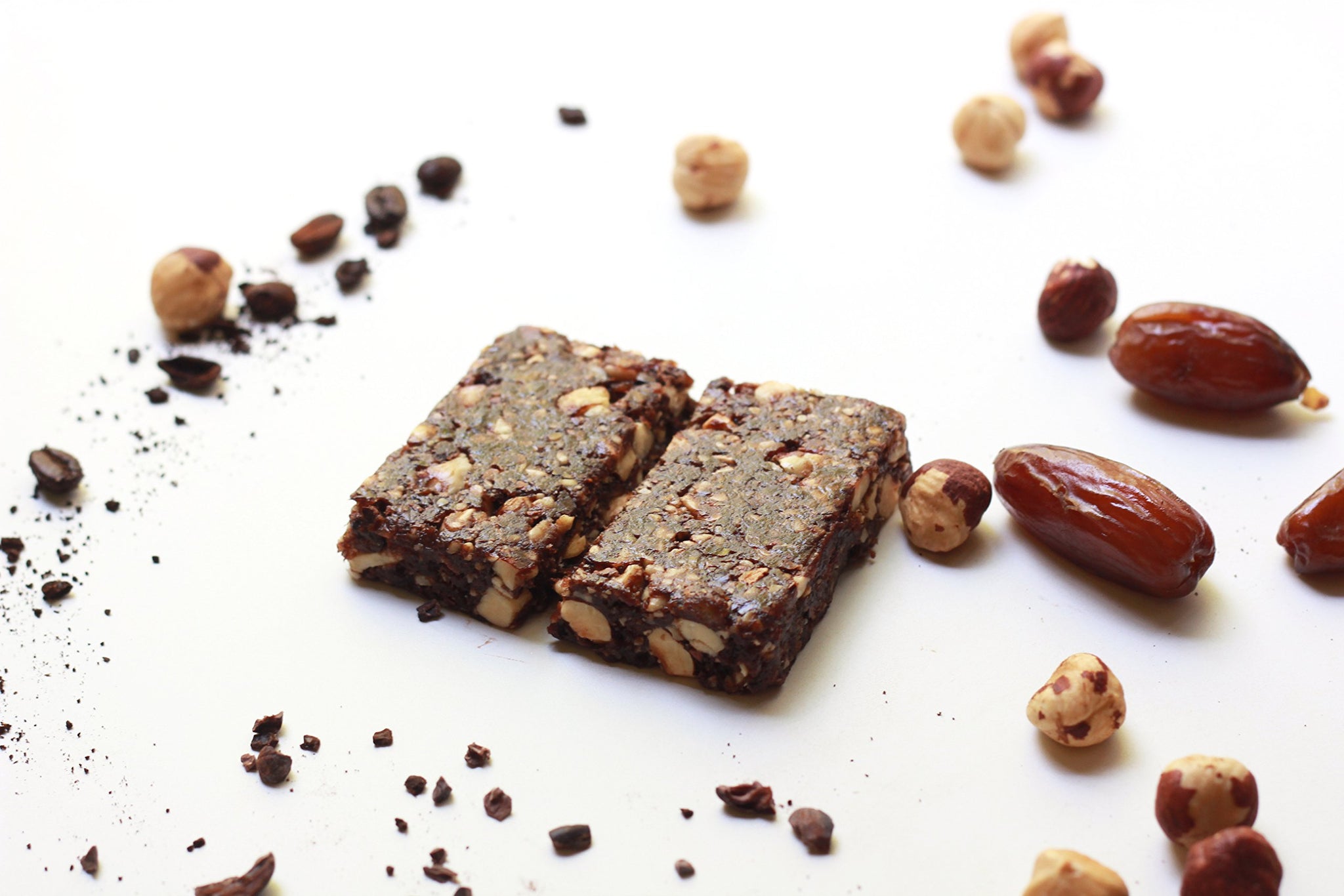 Nüsse Duos Hazelnut Cacao Paleo Bars, Gluten Free (Case of 10/ 20 Servings)