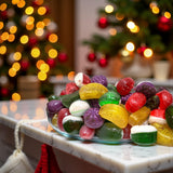 SweetGourmet Christmas Chocolate Filled Hard Candy Mix, Assorted Shapes, 1-Pound Bag