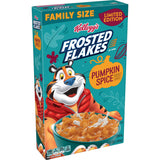 Frosted Flakes Cold Breakfast Cereal, 7 Vitamins and Minerals, Limited Edition, Family Size, Pumpkin Spice, 17.1oz Box (1 Box)