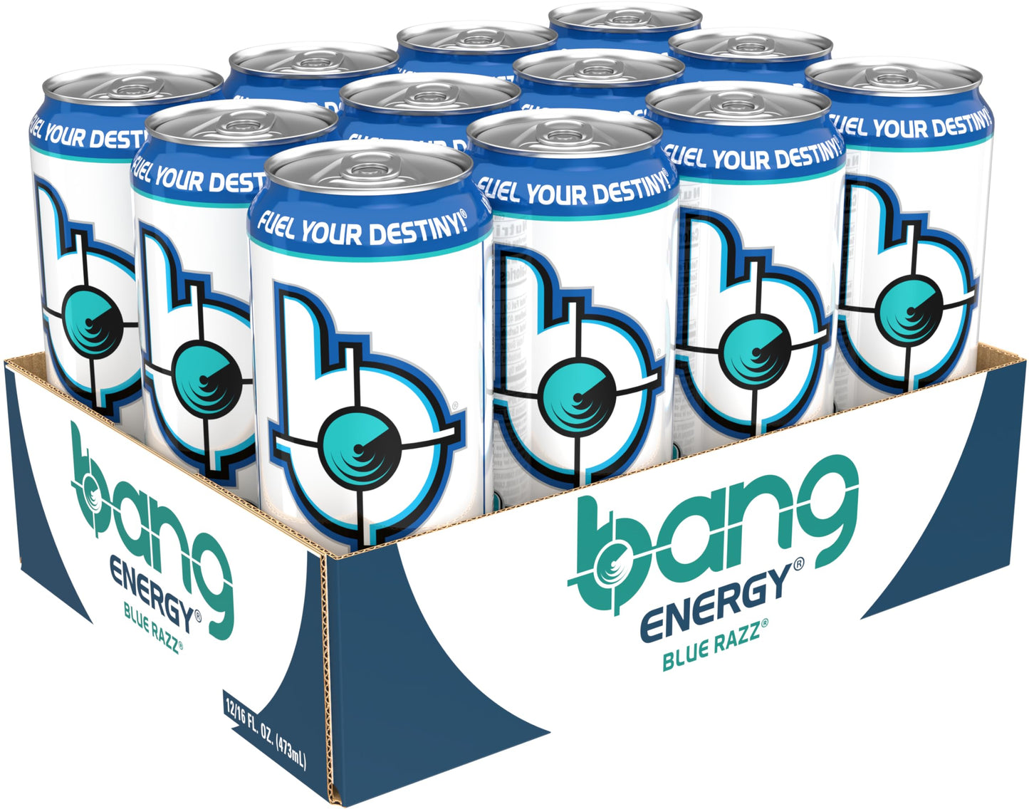 Bang Energy Blue Razz, Sugar-Free Energy Drink, 16-Ounce