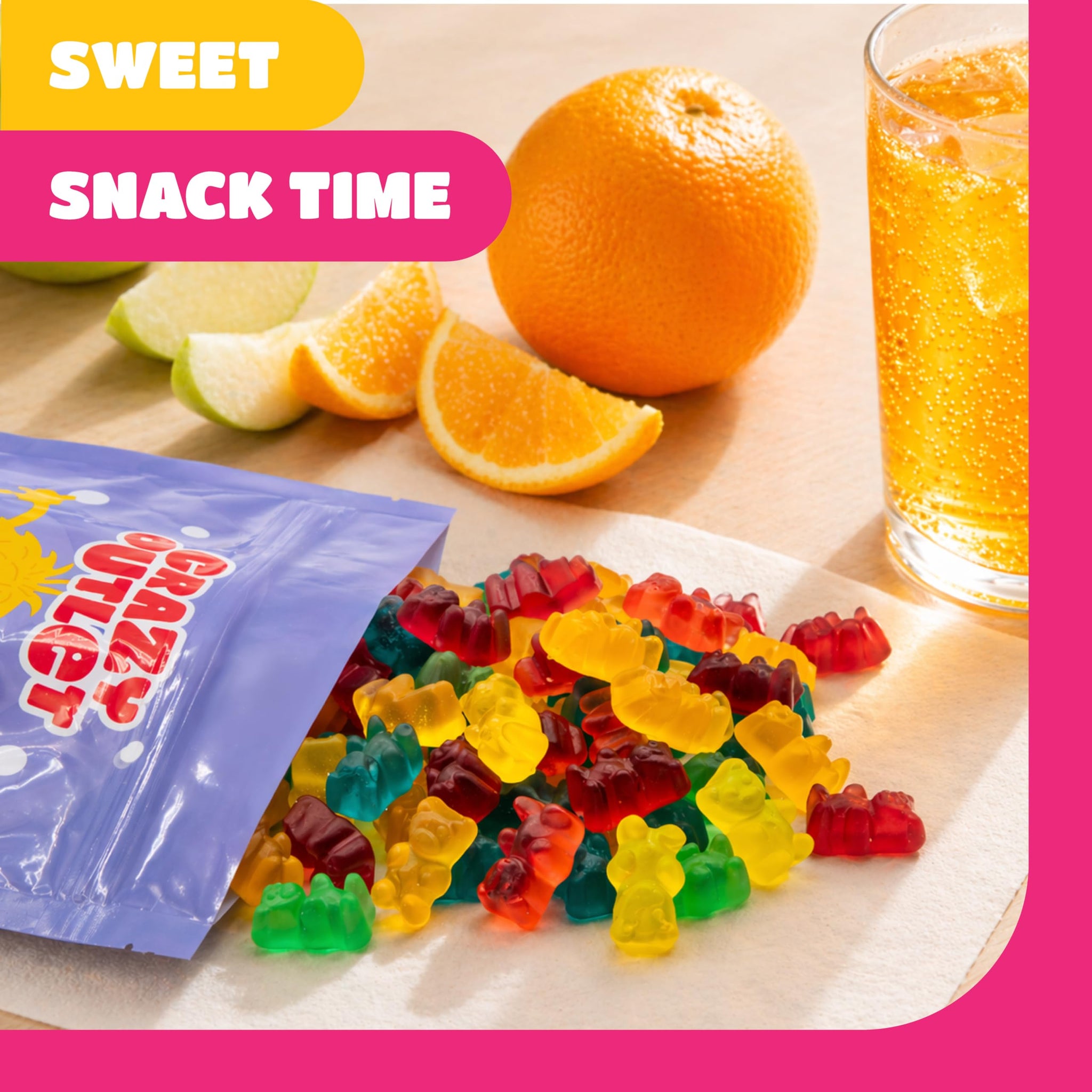 Gummi Bears - 1 Pound Pack - Gummy Candy - Assorted Fruit Flavors - Chewy Candy for Parties, Snacking, and Goodie Bags - Classic Gummies - Lunchbox