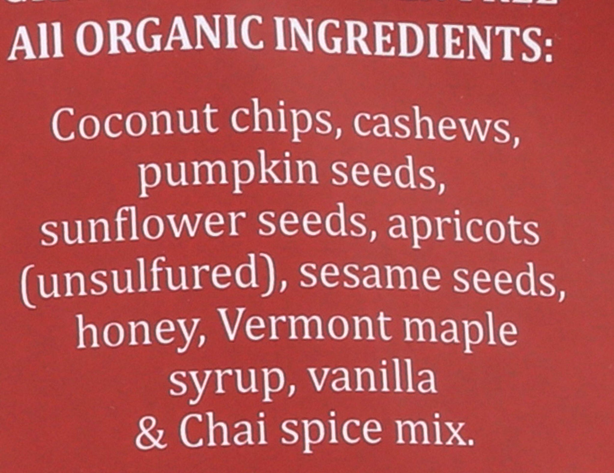 Back Roads, Granola Apricot Chai organic, 10 Ounce