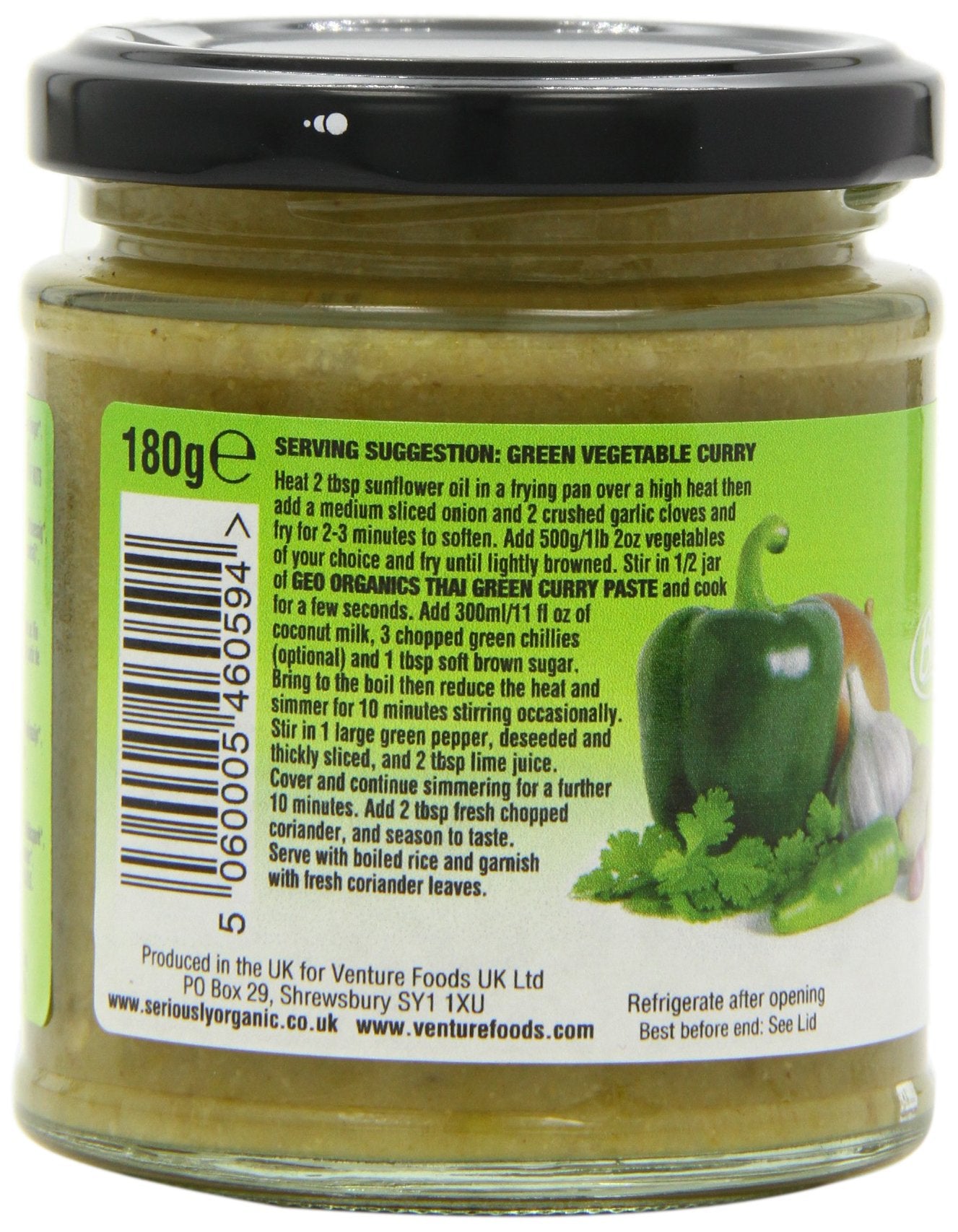 Geo Organics Organic Thai Green Curry Paste (Pack of 6)