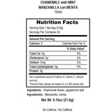Tadin Chamomile Mint Herbal Tea - no Caffeine, 24 Tea Bags (Manzanilla)