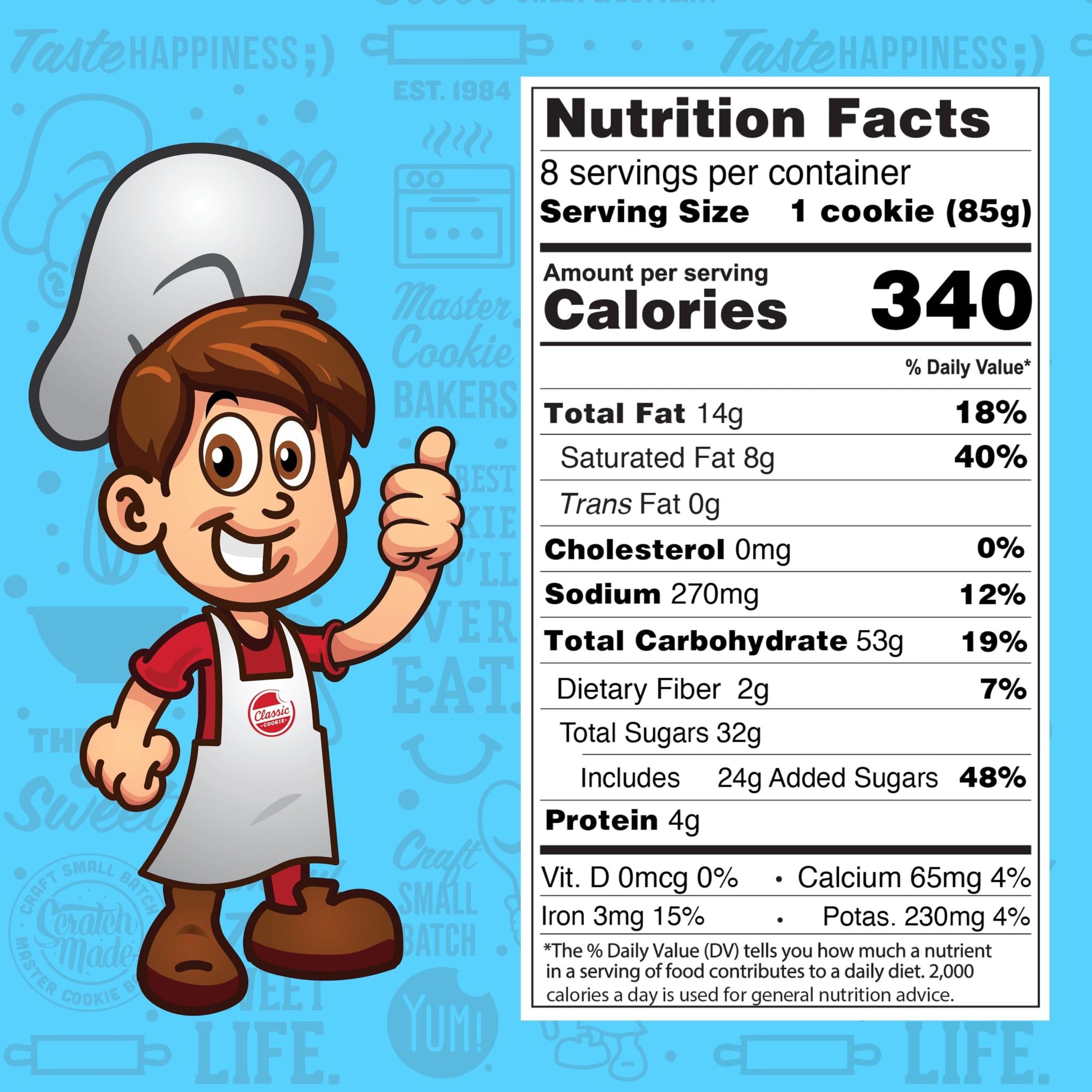 Classic Cookie, Soft Baked Cookie, Double Chocolate 3oz, 8 Count Pack