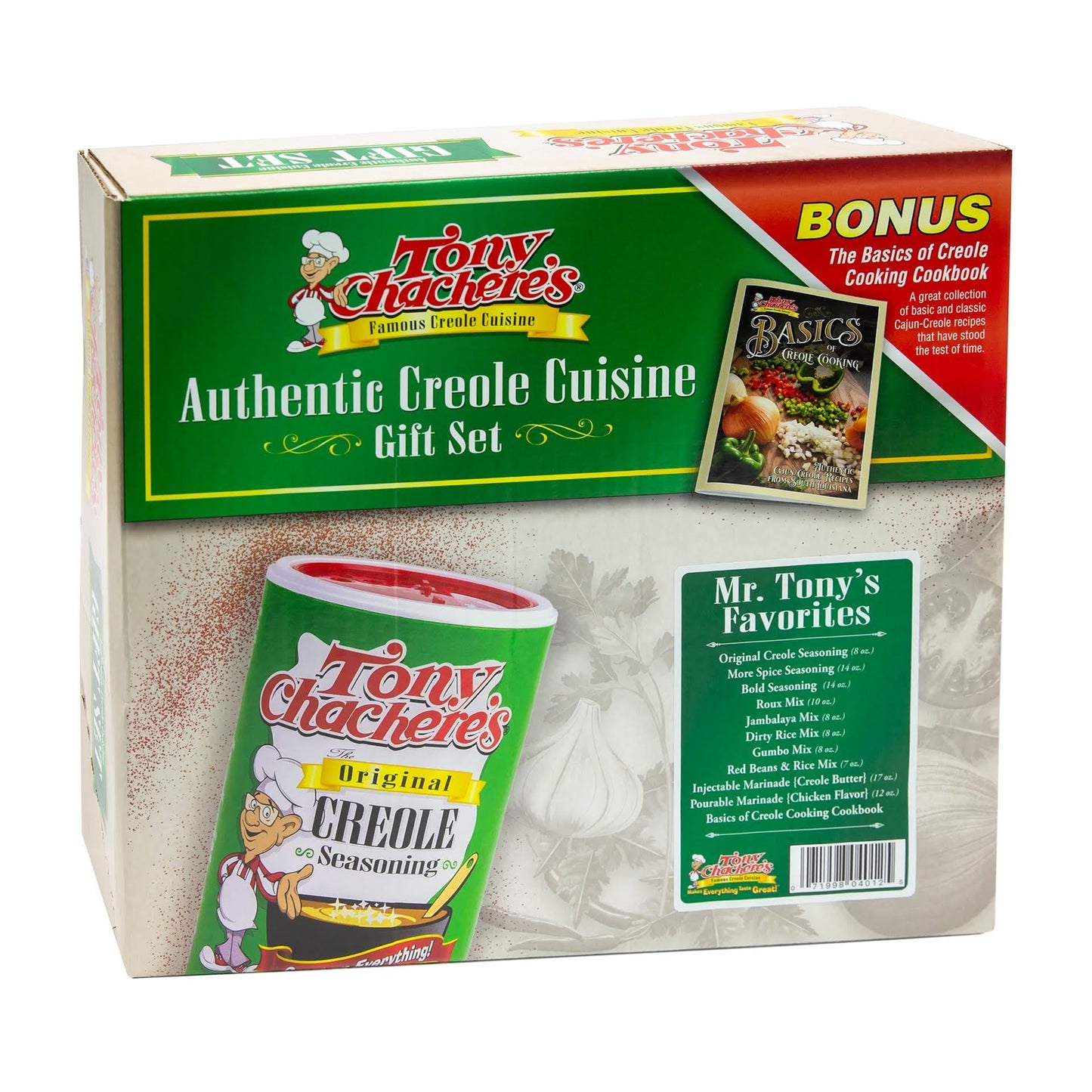 Tony Chachere’s Cajun Gift Set - Multiple Varieties of Seasonings & Spices - Great Idea for Cooks and Food Lovers (Gift Set, Mr. Tony's Favorite)