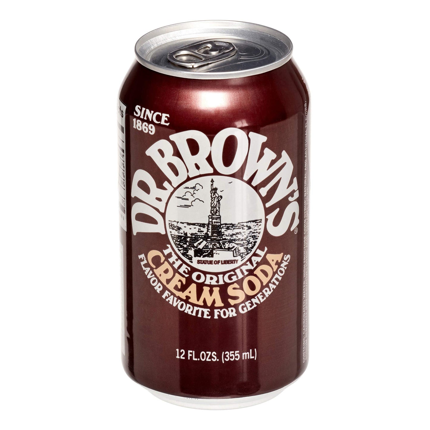 Dr. Browns Soda, Cream Soda, 12 oz can (Pack of 18, Total 216 Oz)