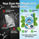 Milliways Gum Milliways Pepermint 10 PC (Pack of 4) - Chewing Gum - Xylitol Gum with Squishy - 5 Total Items