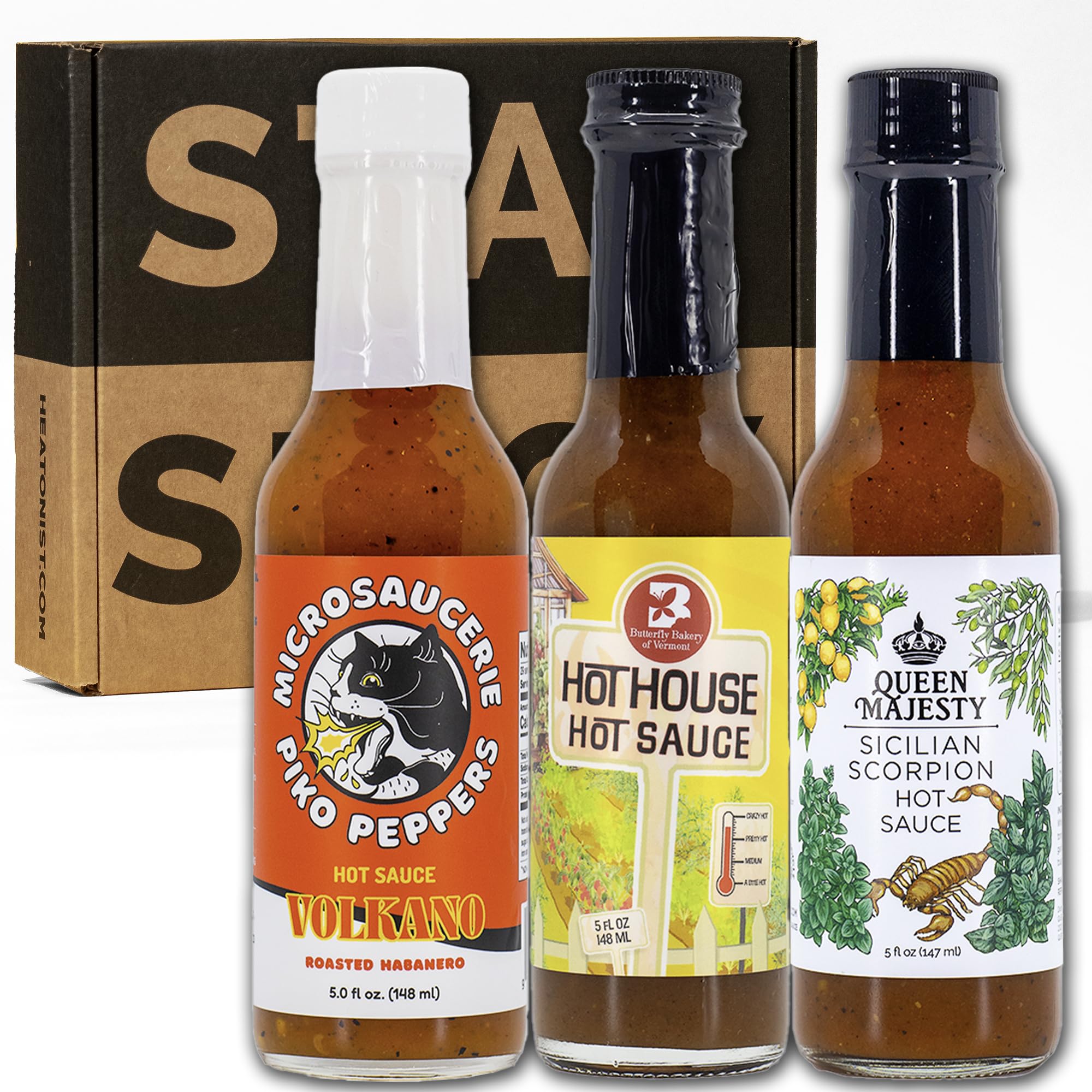 Hot Ones Hot Sauce Challenge Set - Season 26 Heat - Gift Sets Variety Pack - Made with Natural Ingredients - Unique Small Batch Sampler - 5 fl oz