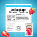 NEW Twinings Strawberry Raspberry Refreshers, Herbal Tea Instant Beverage with Real Strawberry Fruit Bits, 5 Count (Pack of 1), Café Style, No