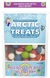 Kaleidoscope Bites Freeze-Dried Fruity Candy Puffs, 4 Ounce (Pack of 1), Wild Berry, Sugar Candy