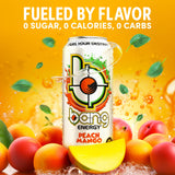 Bang Energy Peach Mango, Sugar-Free Energy Drink, 16-Ounce