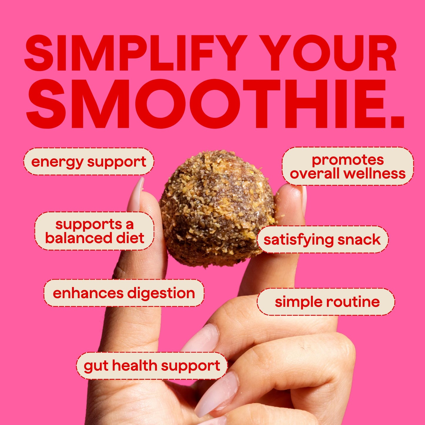 The Bomb Co. Blender Bomb, The OG, Superfood Smoothie Mix with Chia Seeds, Hemp Seeds, Flax Seeds, Sea Salt, & Amino Acids for Gut Health, Gluten