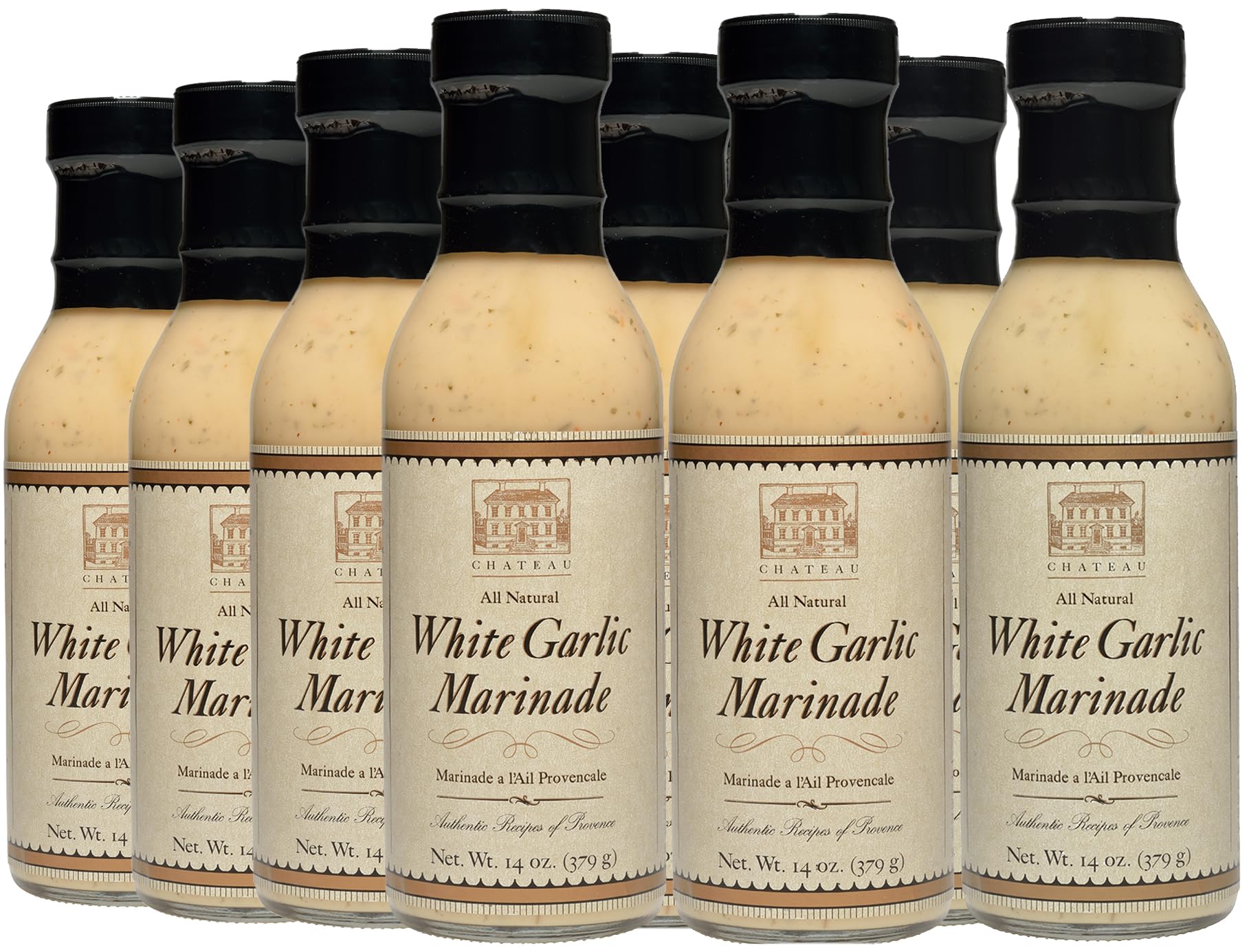 Chateau White Garlic Gluten Free Marinade, 12oz (12 Pack)