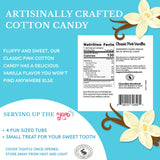 CHOCOLATE STORYBOOK Cotton Candy Party Pack - Unique Idea for Holidays, Birthdays, Gag Gifts, Favors (Classic Pink Vanilla, 1 oz each, 4-Pack)