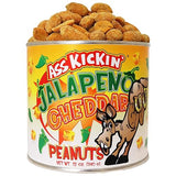 Ass Kickin' Jalapeno Cheddar Peanuts, 12-Ounce Cans (Pack of 6)
