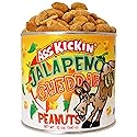 Ass Kickin' Jalapeno Cheddar Peanuts, 12-Ounce Cans (Pack of 6)