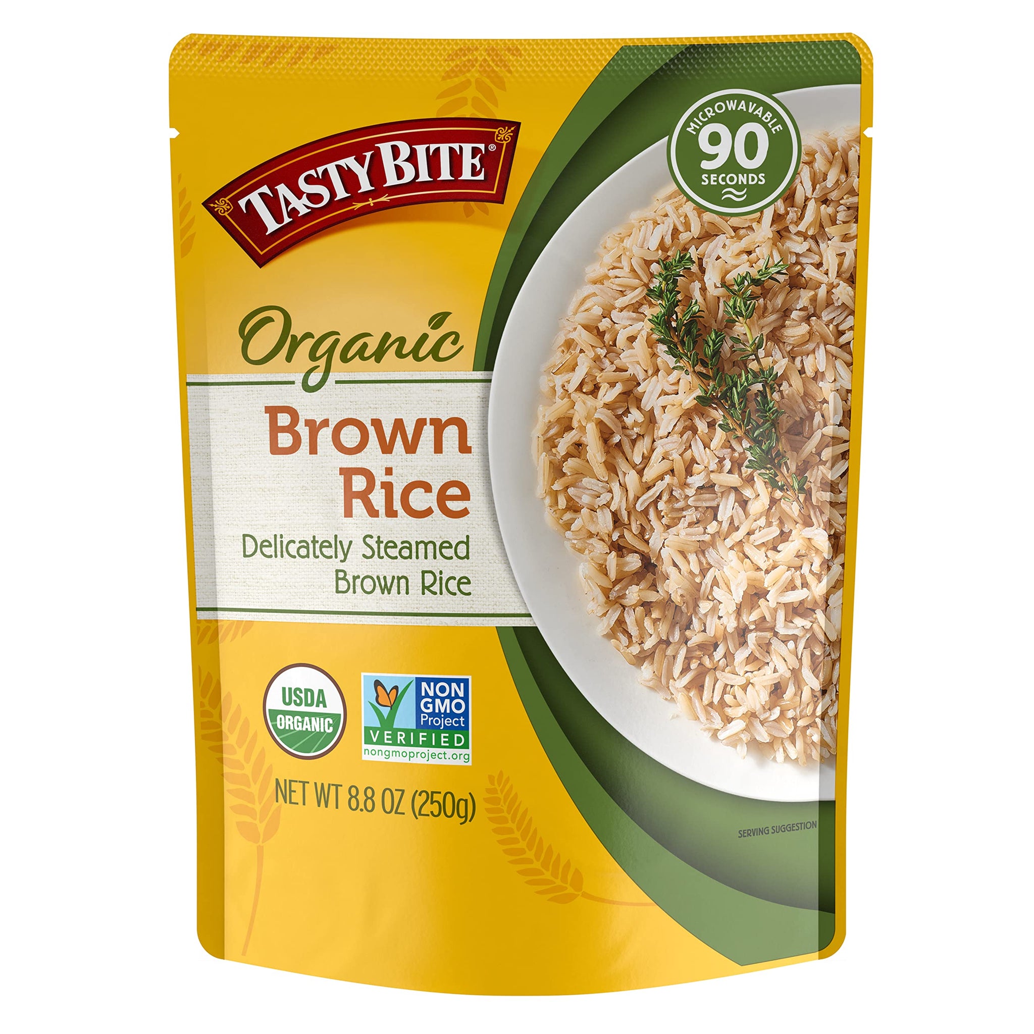 Tasty Bite Organic Brown Rice, 8.8 Ounce, Ready to Eat, Microwavable, Vegan, Gluten-Free