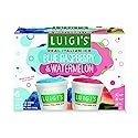 Luigi's Real Italian Ice, Blue Raspberry and Watermelon Variety Pack, 6 Oz, 6 Ct