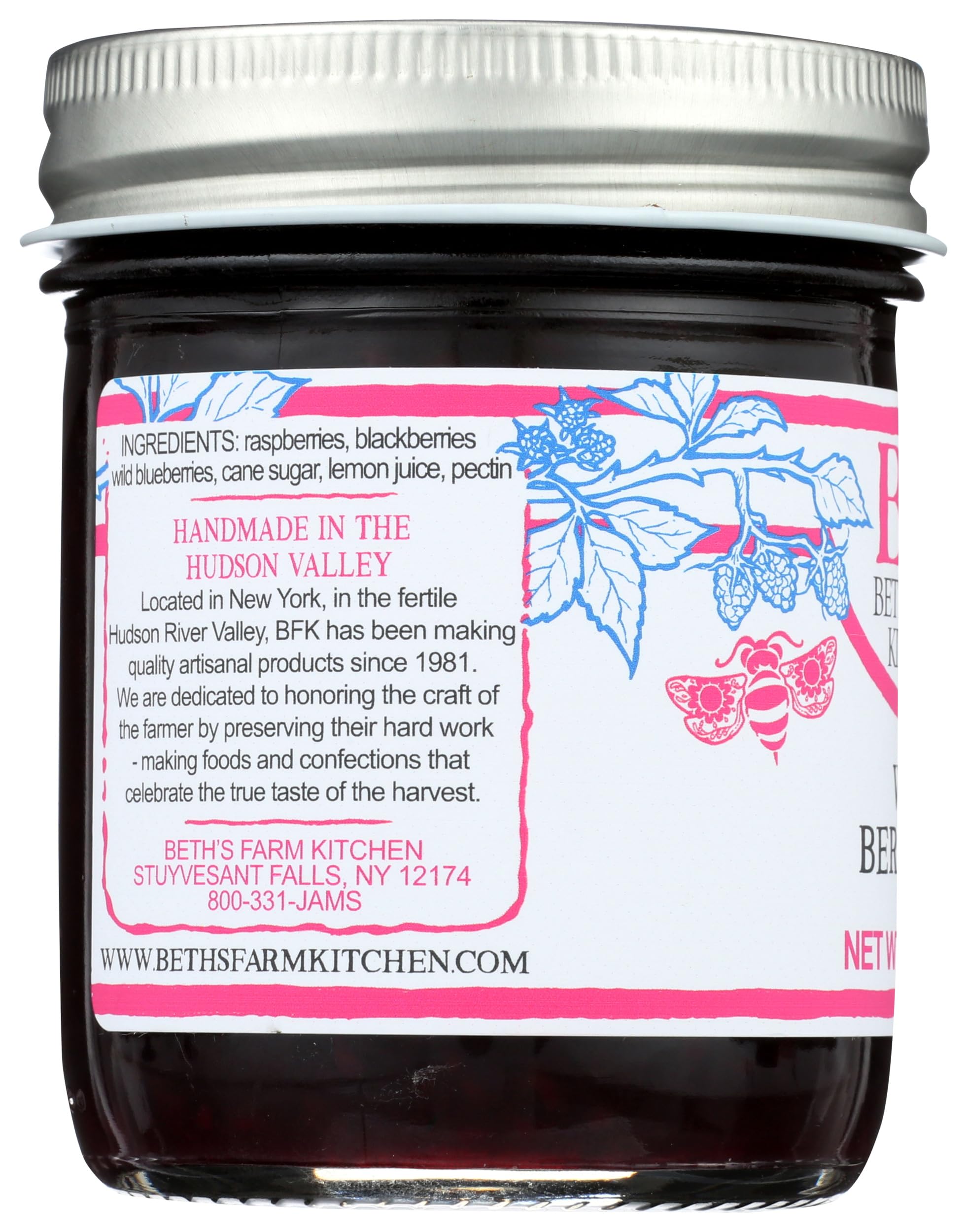 Beths Farm Kitchen Wild Berry Jam, 8 OZ