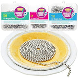 Durable Baking Supplies: 2 Pack Stainless Steel Chain Pie Weights, Reusable and Easy to Clean, Odorless, Safe Pie Weights for Pie Crusts, Oven Safe