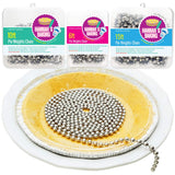 Durable Baking Supplies: 2 Pack Stainless Steel Chain Pie Weights, Reusable and Easy to Clean, Odorless, Safe Pie Weights for Pie Crusts, Oven Safe