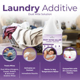 Hygea Natural Dust Mite Laundry Additive - Eliminates Dust, Carpet, Rodent, Bird & Mites - Pet & Child-Friendly, Eco-Friendly for Bedding, Clothing