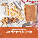 Savoiardi, Lady Fingers Champagne Biscuits (Pack of 3), 7 oz