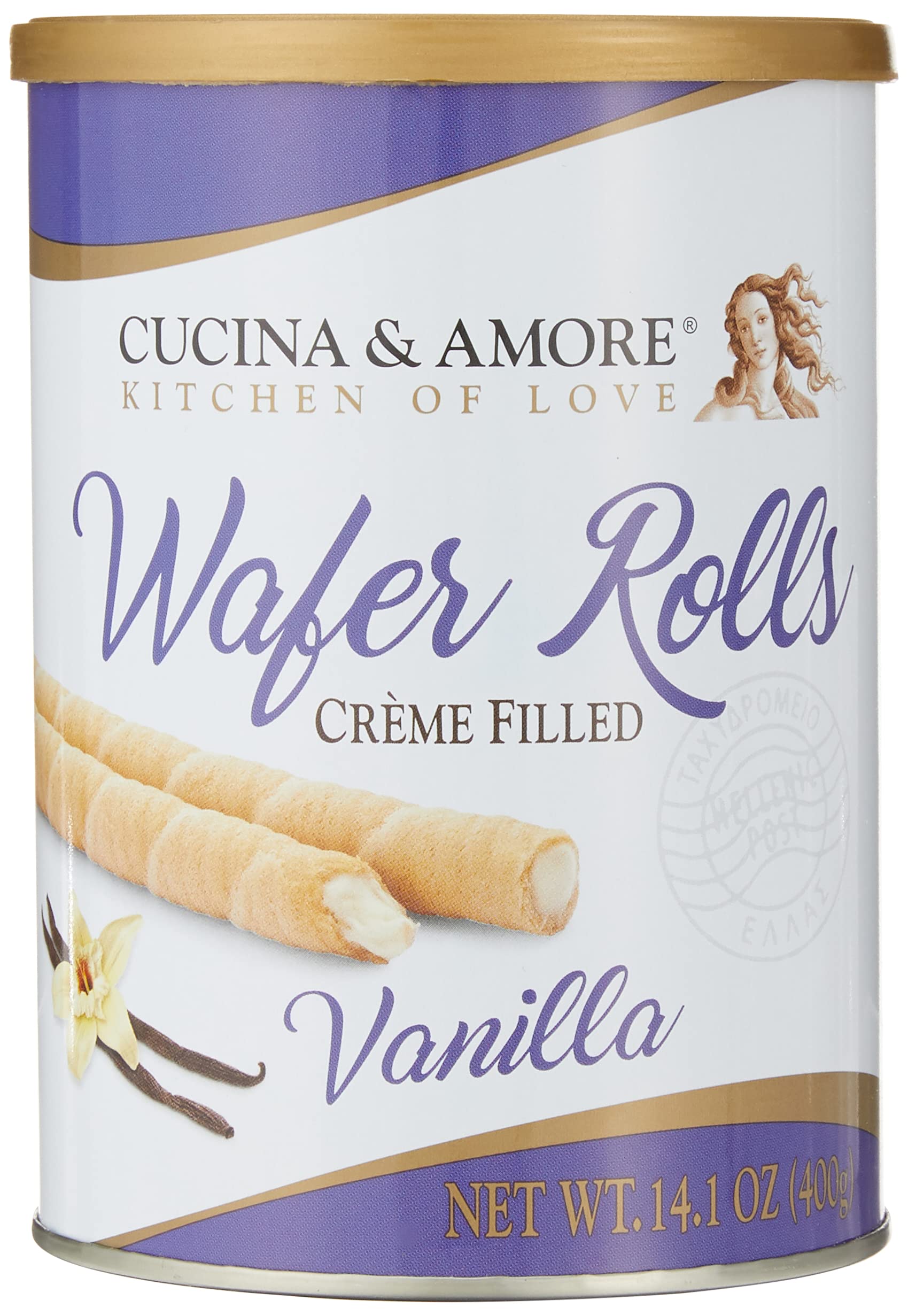 Caffe Cucina Vanilla Wafer Rolls, 400 GR