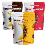 Monkey Brittle Healthy Snacks, Crispy Plant-Based Treats for Kids & Adults, Vegan & Gluten-Free, All-Natural Snack for School, Sports, Camping
