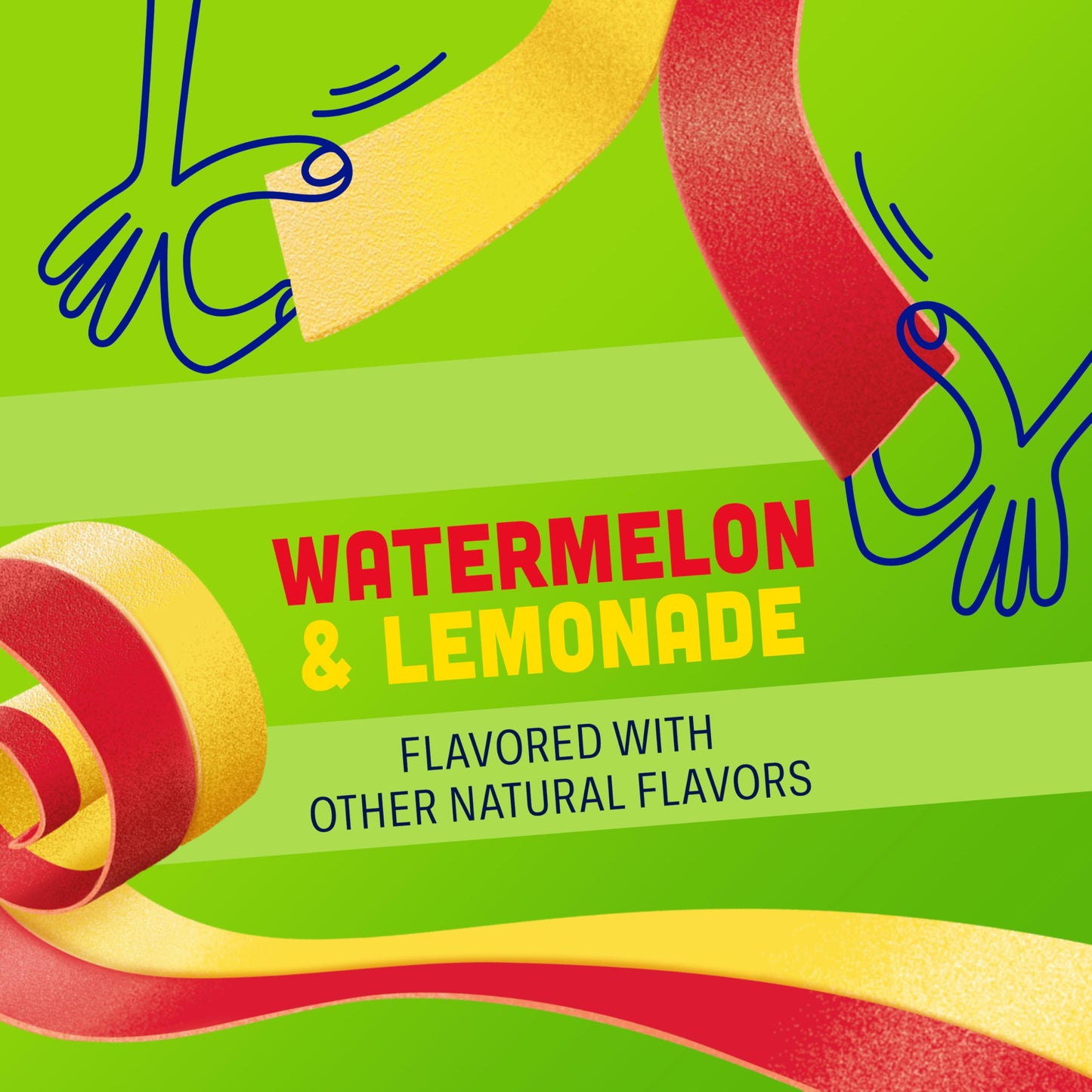 Fruit By The Foot Splitz Fruit Flavored Snacks, Watermelon and Lemonade, 6 Rolls, 4.5 oz