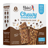 Blake’s Seed Based Chewy Granola Bars - Chocolate Chip (5 Count), Vegan, Gluten Free, Nut Free & Dairy Free, Healthy Snacks for Kids or Adults, School