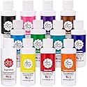 Ann Clark Professional Grade Food Coloring Gel Large 4.5 oz Bottles 12 Color Set Made in USA