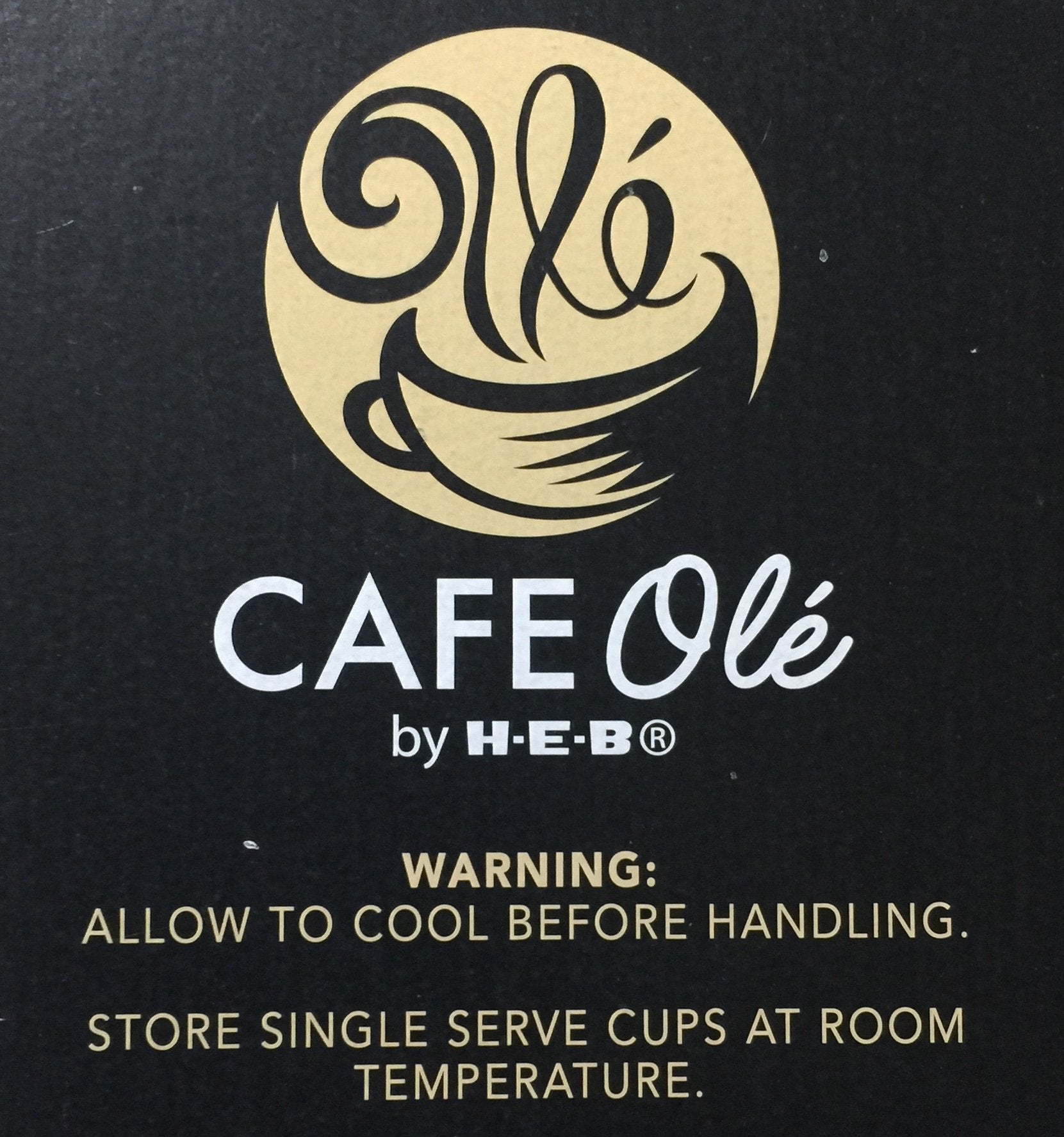 H.E.B. Cafe Ole Colombian (Straight Roast) One Box, 12 Count Single Brew