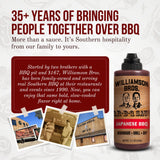 Williamson Bros - Japanese BBQ Sauce | Sweet & Savory with Soy, Sake & Mirin | Teriyaki-Inspired Marinade & Grilling Sauce, 15.5 oz