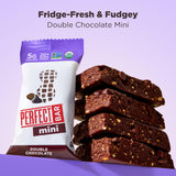 Perfect Bar Mini Protein Bars, Double Chocolate, Gluten Free, Made with Organic Honey, Peanut Butter, Cookie Dough Texture, Refrigerated, 24 Count