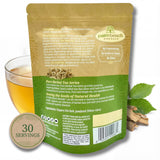 Palm Beach Medicinal Herbs Slippery Elm Tea - Slippery Elm Bark for Throat, Digestive and Wellness Support - Caffeine Free - Sugar Free - 30 Herbal