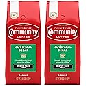 Community Coffee Café Special Decaf 64 Ounces, Medium Dark Roast Ground Coffee, 32 Ounce Bag (Pack of 2)