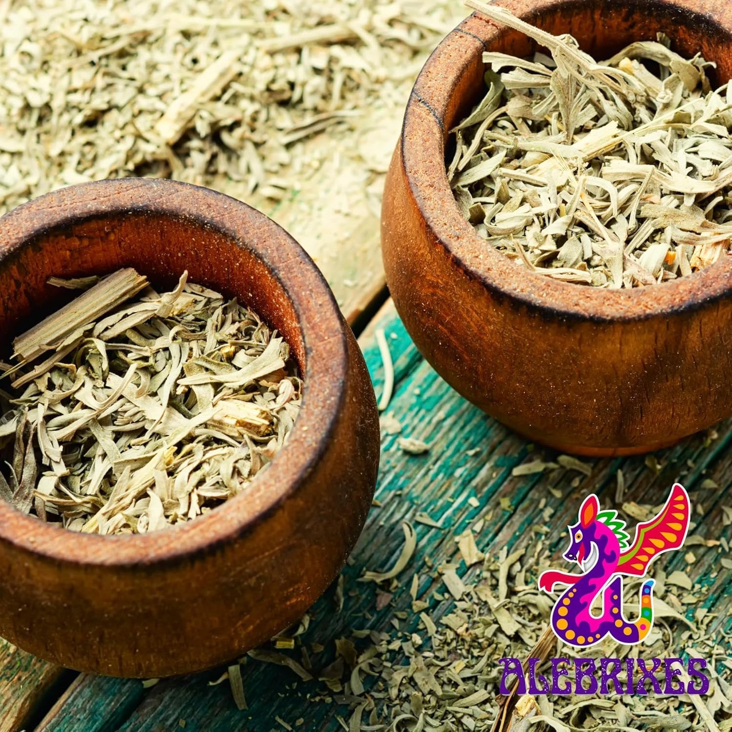 Alebrixes | Wormwood Herbal Loose Tea (4oz) | Premium Quality Whole Dried Wormwood Tea | Te De Ajenjo - Artemisia Absinthium | Wildcrafted