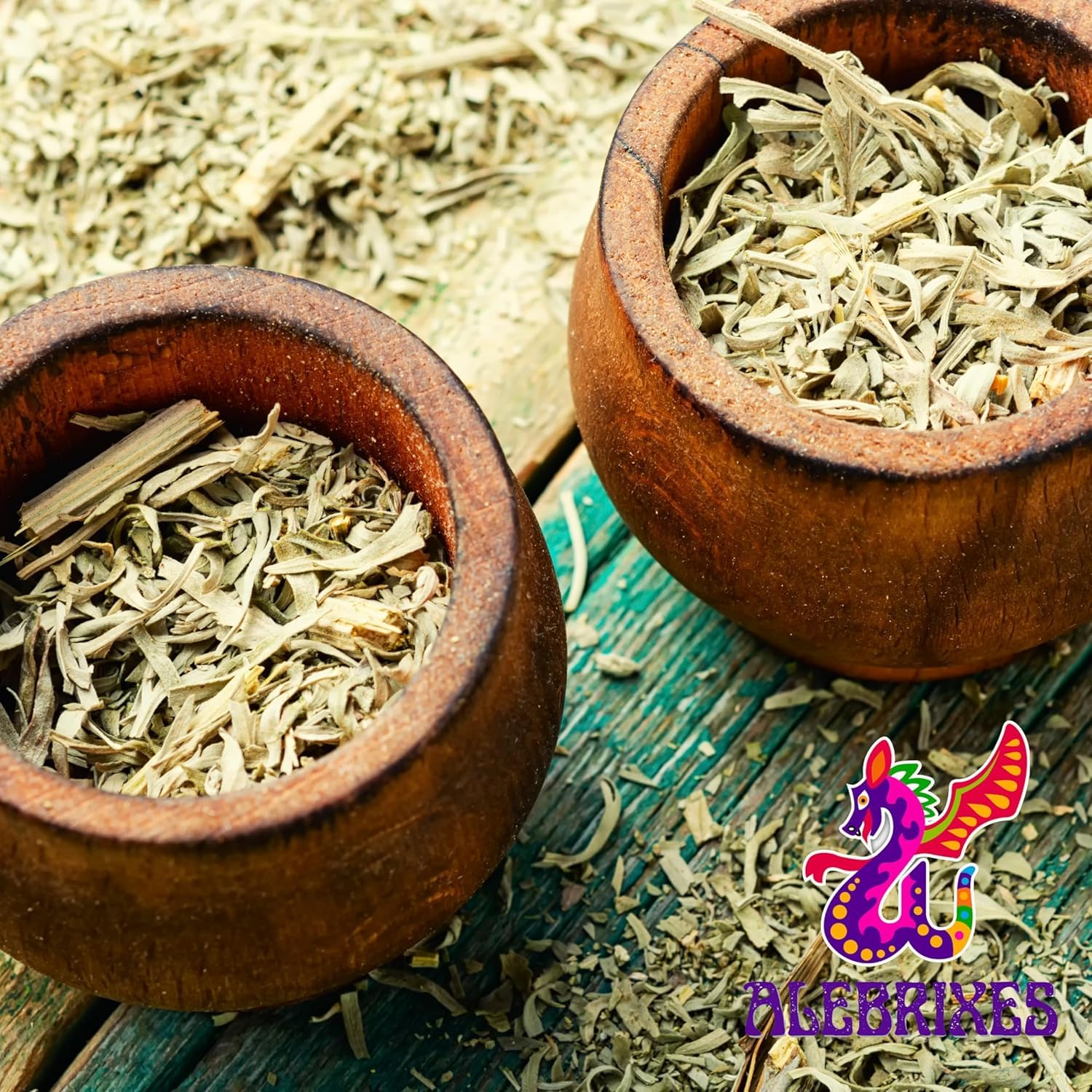 Alebrixes | Wormwood Herbal Loose Tea (4oz) | Premium Quality Whole Dried Wormwood Tea | Te De Ajenjo - Artemisia Absinthium | Wildcrafted