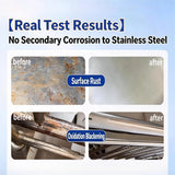 Stainless Steel Rust Stain Remover & Cleaner, Rust Spot Stain Remover for Stainless Steel Appliances and Furniture - Ideal for Grill, Fridge, Knife or