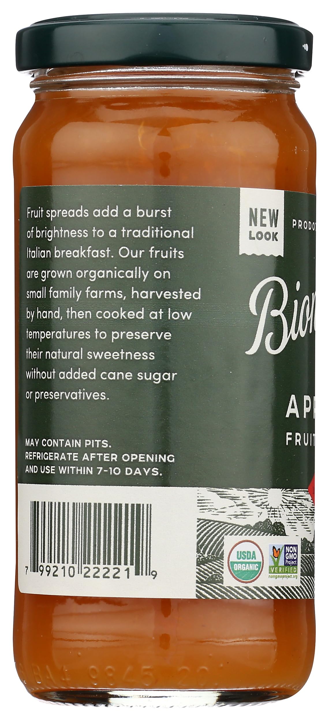 Bionaturae Organic Apricot Fruit Spread, 9 OZ