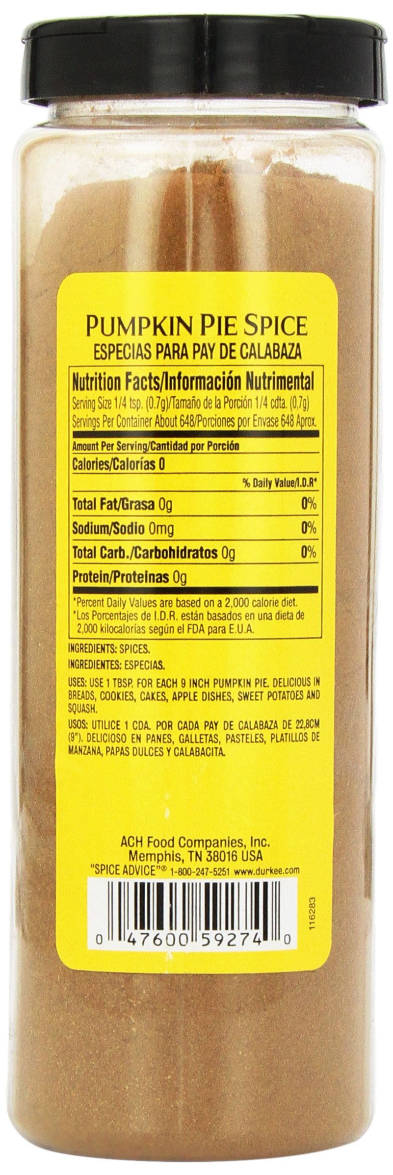 Durkee Pumpkin Pie Spice, 16 Ounce