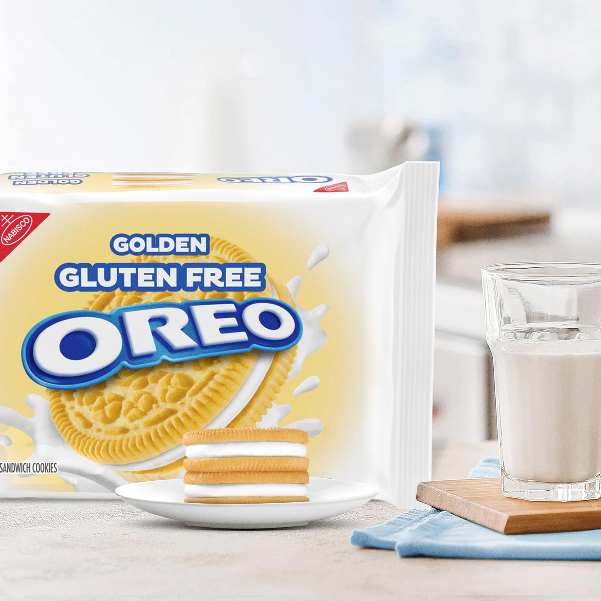 OREO Gluten Free Golden Sandwich Cookies, Gluten Free Cookies, 12.08 oz